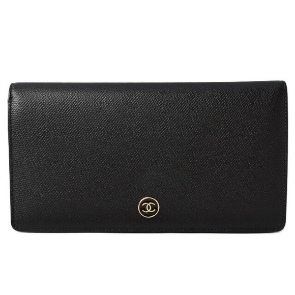 Chanel Black Wallet Long Coco Mark - Picture 1 of 1